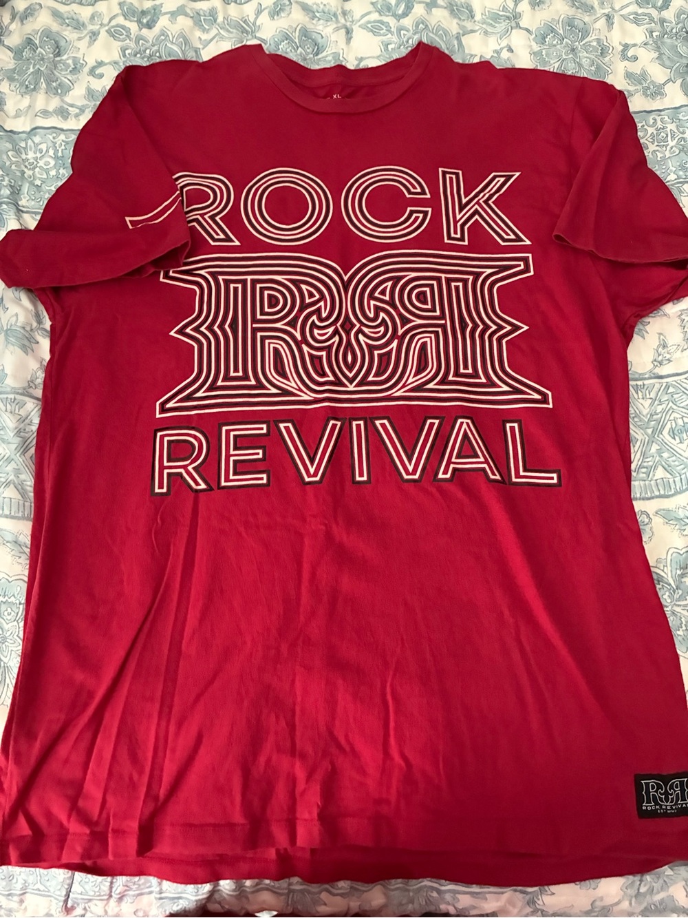 Rock Revival Red Graphic Short Sleeve Tee